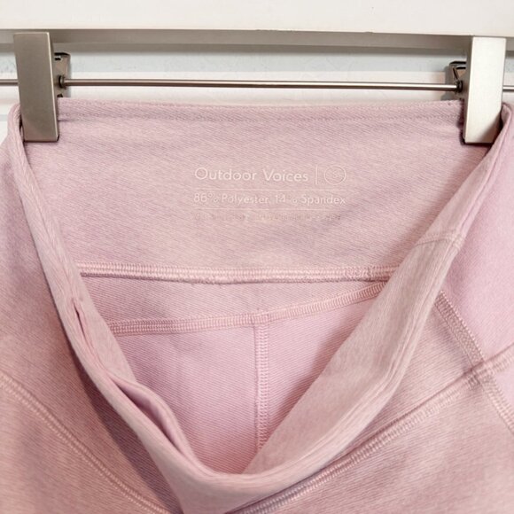 (2) Outdoor Voices Colorblock Workout Leggings Bundle Pink Gray Blue Set Small - Picture 10 of 12